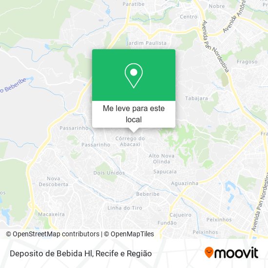 Deposito de Bebida Hl mapa