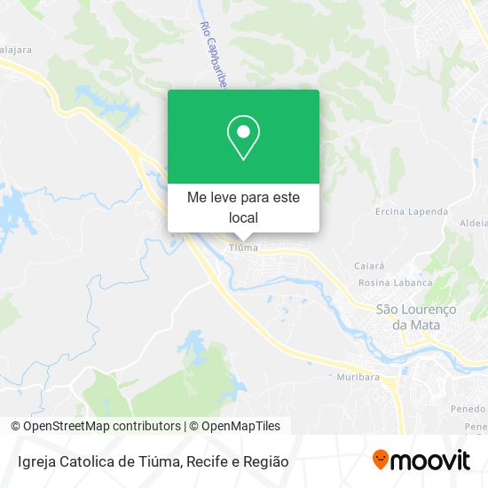 Igreja Catolica de Tiúma mapa