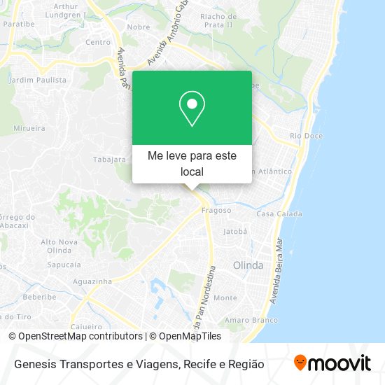 Genesis Transportes e Viagens mapa