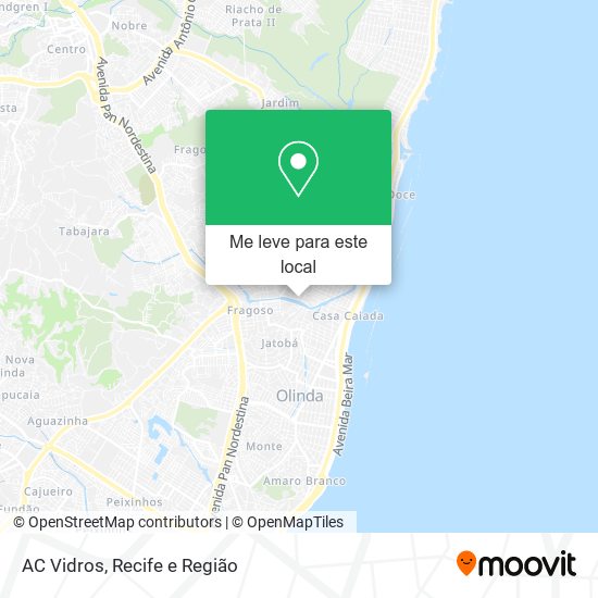 AC Vidros mapa