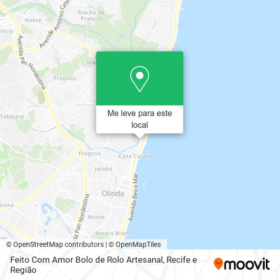 Feito Com Amor Bolo de Rolo Artesanal mapa