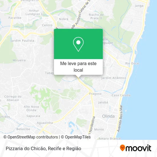 Pizzaria do Chicão mapa