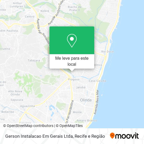 Gerson Instalacao Em Gerais Ltda mapa