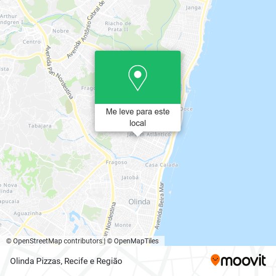 Olinda Pizzas mapa