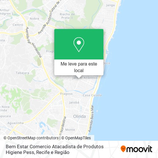 Bem Estar Comercio Atacadista de Produtos Higiene Pess mapa