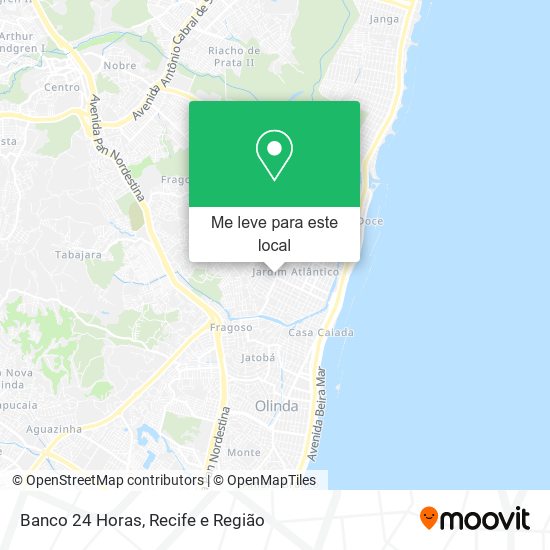 Banco 24 Horas mapa