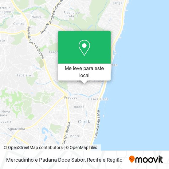 Mercadinho e Padaria Doce Sabor mapa