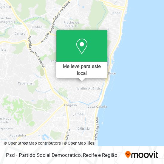 Psd - Partido Social Democratico mapa