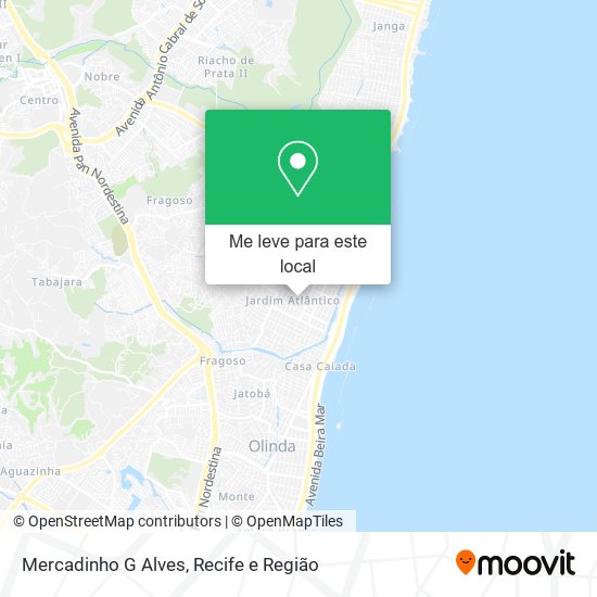 Mercadinho G Alves mapa