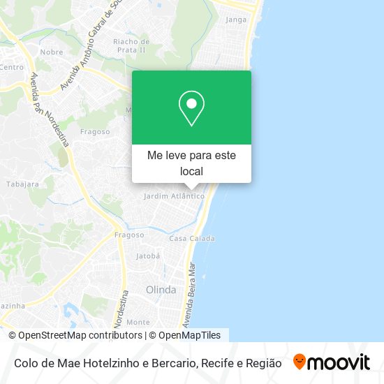 Colo de Mae Hotelzinho e Bercario mapa