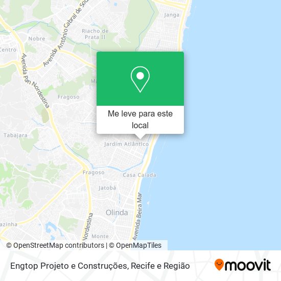 Engtop Projeto e Construções mapa