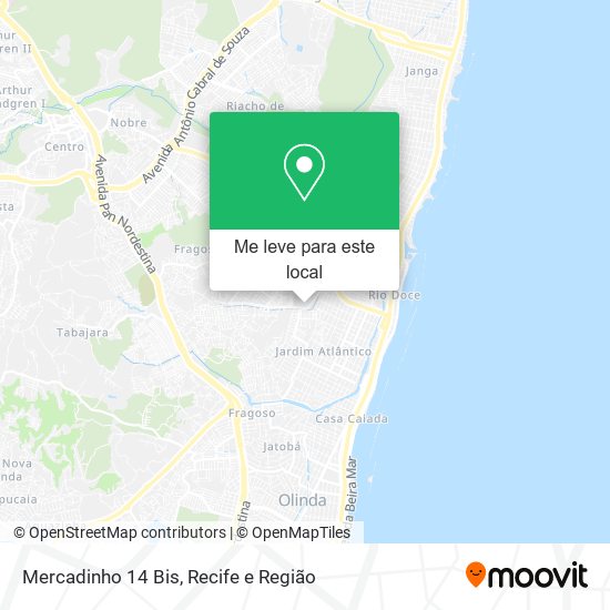 Mercadinho 14 Bis mapa