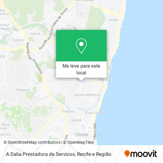 A Dalia Prestadora de Servicos mapa