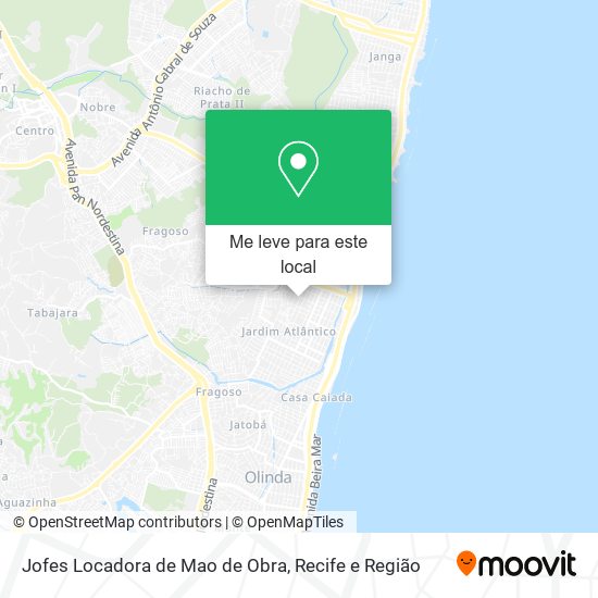 Jofes Locadora de Mao de Obra mapa