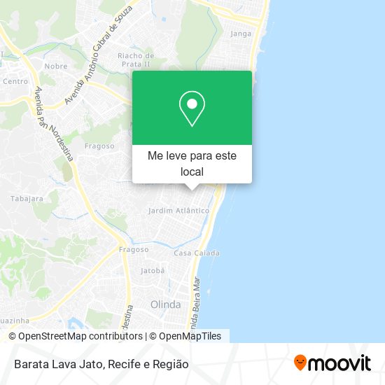 Barata Lava Jato mapa