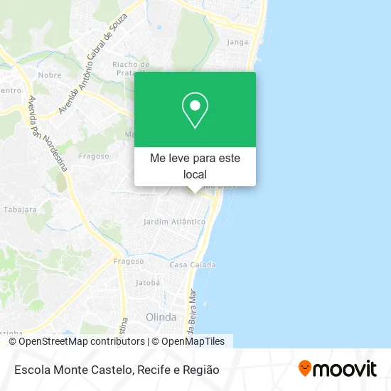 Escola Monte Castelo mapa