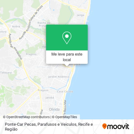 Ponte-Car Pecas, Parafusos e Veiculos mapa