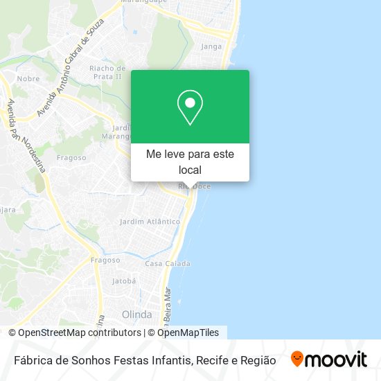 Fábrica de Sonhos Festas Infantis mapa