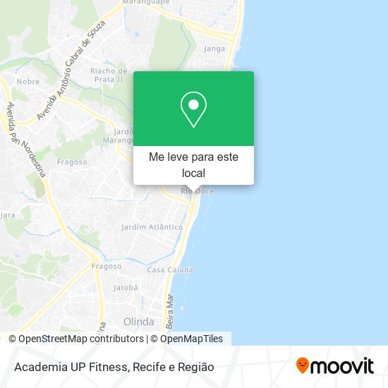 Academia UP Fitness mapa