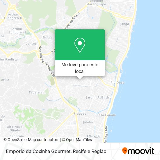 Emporio da Coxinha Gourmet mapa