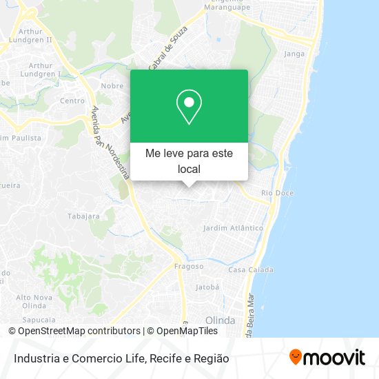 Industria e Comercio Life mapa