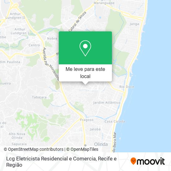 Lcg Eletricista Residencial e Comercia mapa