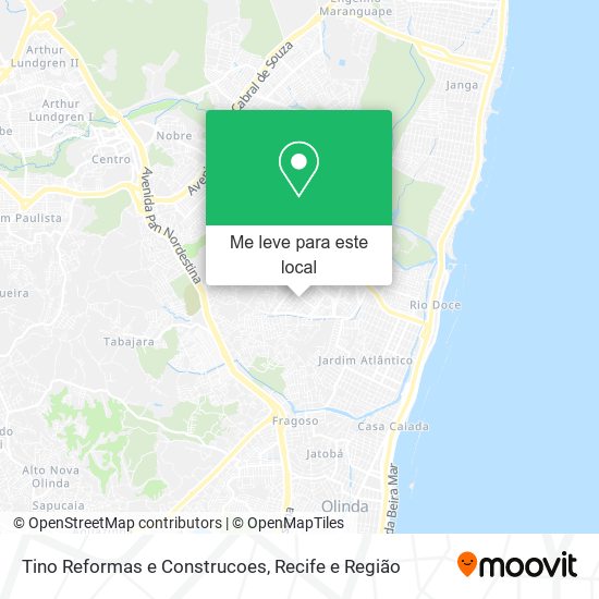 Tino Reformas e Construcoes mapa