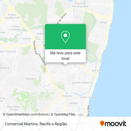 Comercial Martins mapa