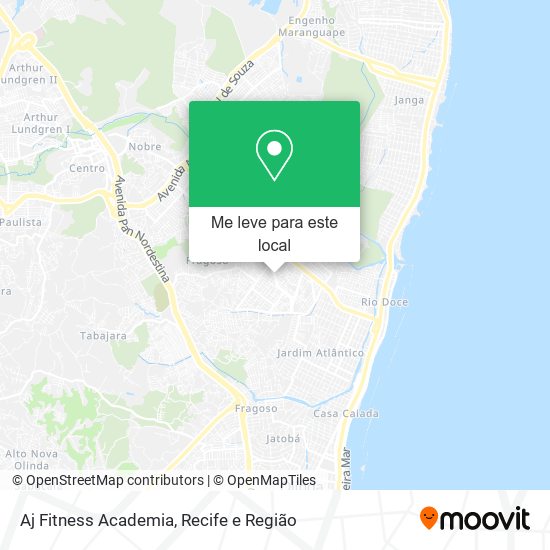 Aj Fitness Academia mapa