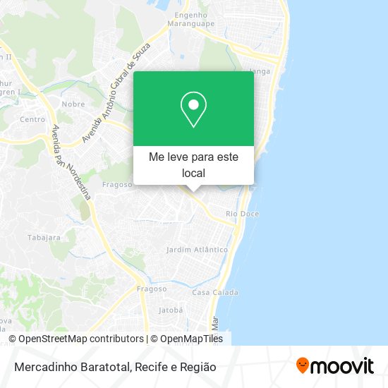 Mercadinho Baratotal mapa