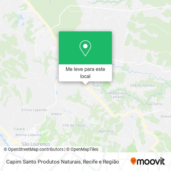 Capim Santo Produtos Naturais mapa