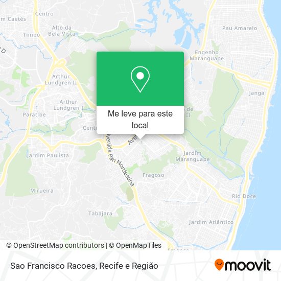 Sao Francisco Racoes mapa