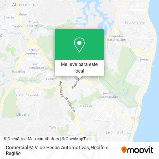 Comercial M.V. de Pecas Automotivas mapa