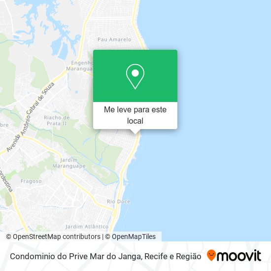 Condominio do Prive Mar do Janga mapa