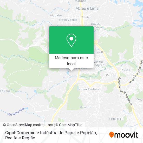 Cipal-Comércio e Indústria de Papel e Papelão mapa