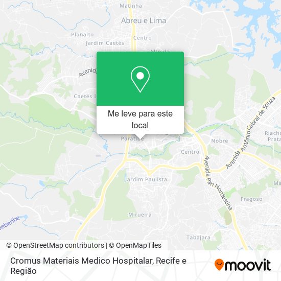 Cromus Materiais Medico Hospitalar mapa