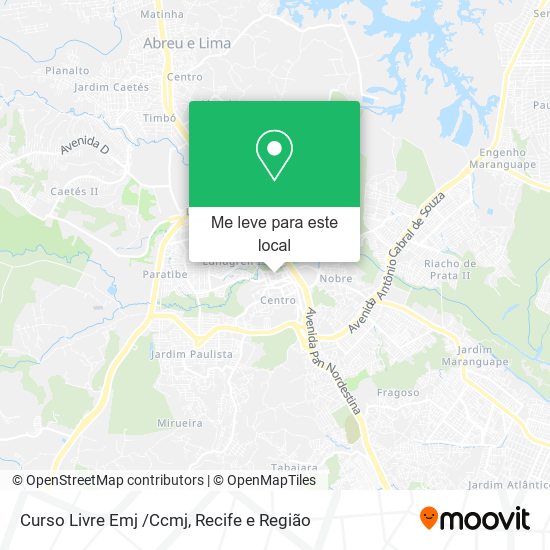 Curso Livre Emj /Ccmj mapa