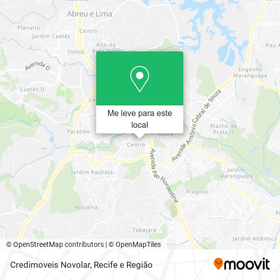 Credimoveis Novolar mapa