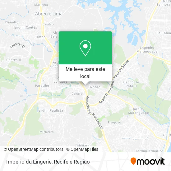 Império da Lingerie mapa
