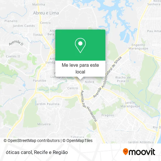 óticas carol mapa