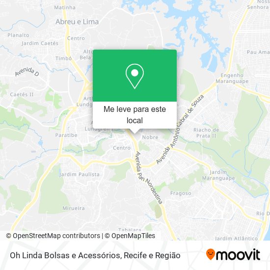 Oh Linda Bolsas e Acessórios mapa