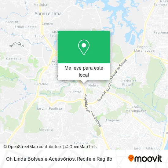 Oh Linda Bolsas e Acessórios mapa