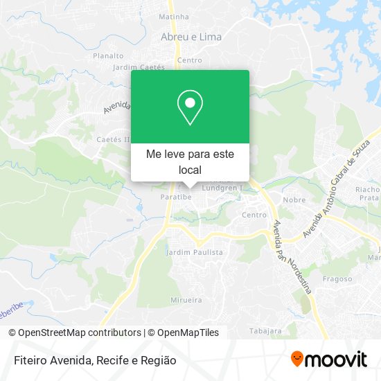 Fiteiro Avenida mapa