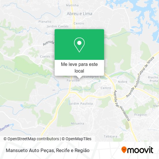 Mansueto Auto Peças mapa