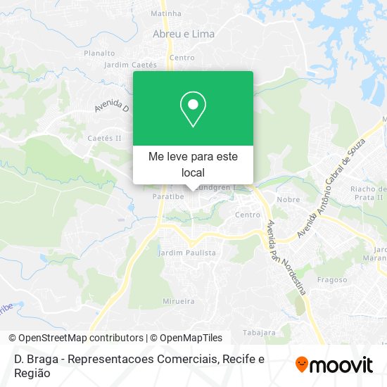 D. Braga - Representacoes Comerciais mapa