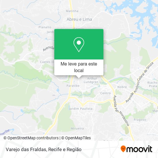 Varejo das Fraldas mapa