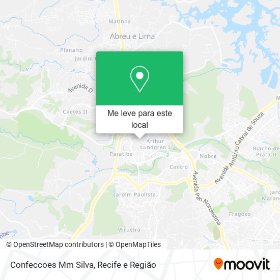 Confeccoes Mm Silva mapa