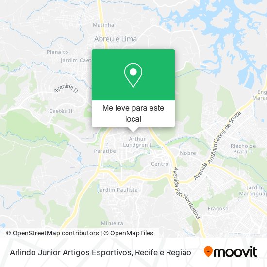 Arlindo Junior Artigos Esportivos mapa