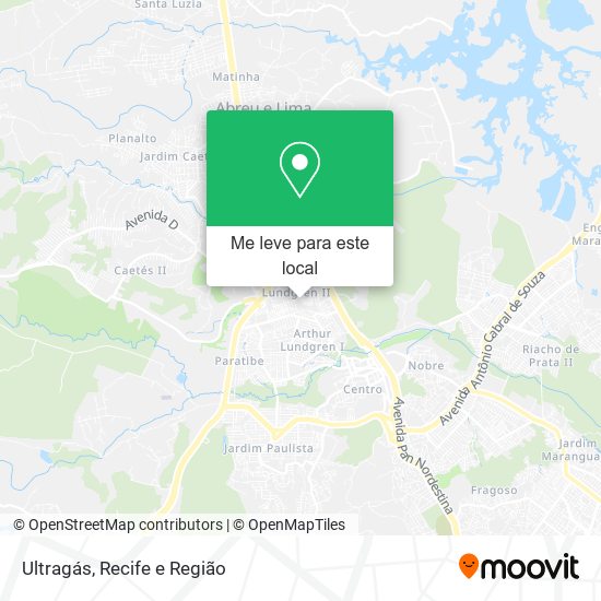 Ultragás mapa