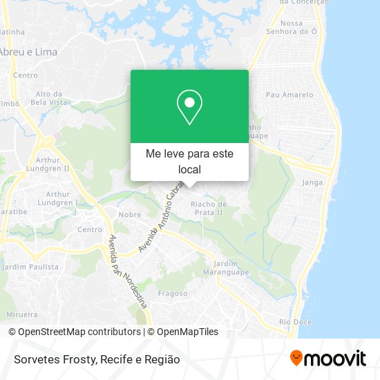 Sorvetes Frosty mapa